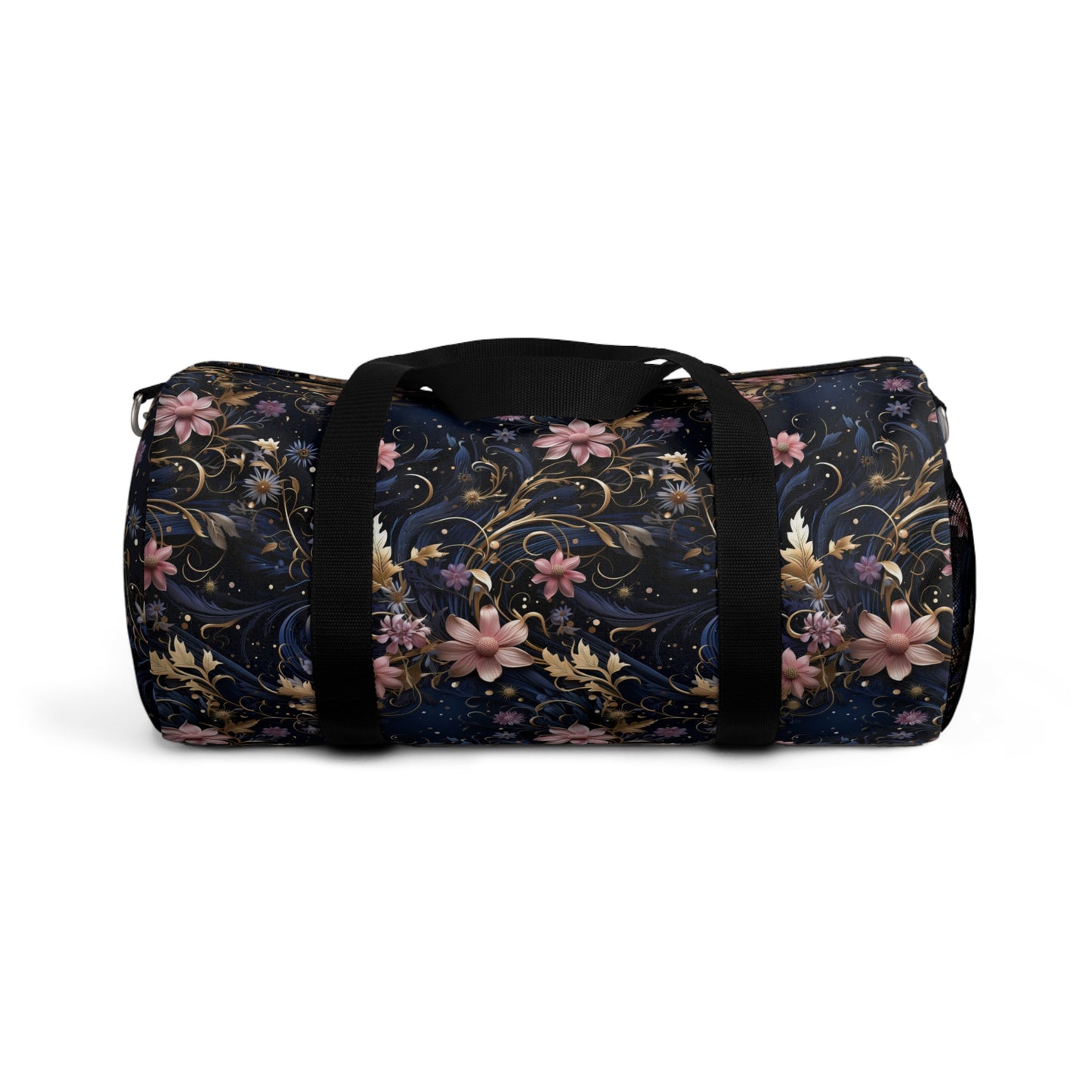 Pink Flower Cosmic Duffel Bag