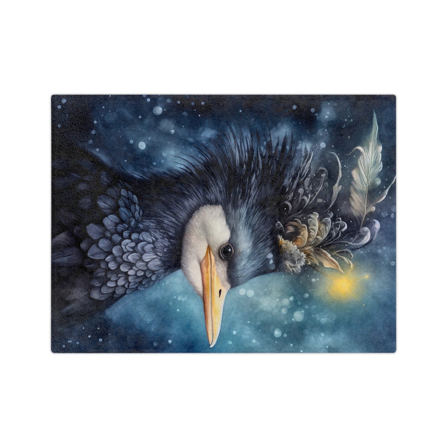 Royal Bird 1 Velveteen Minky Blanket