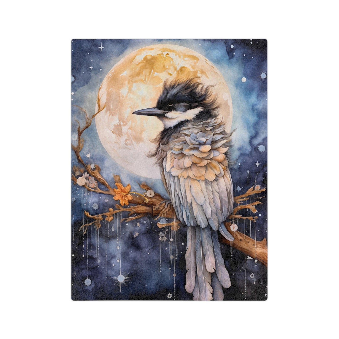 Royal Bird 6 Velveteen Minky Blanket