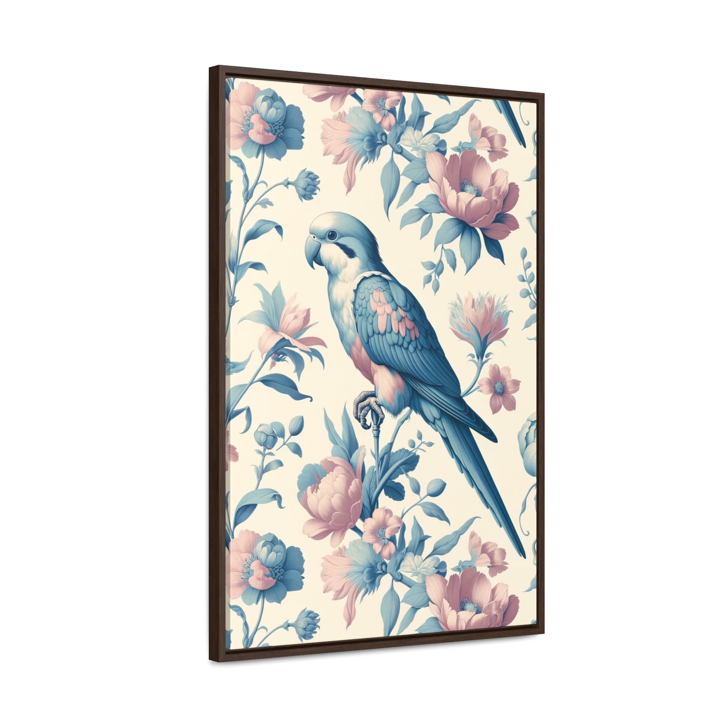 Quaker Parrot Vertical Framed Art