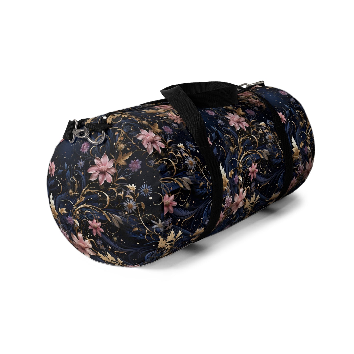 Pink Flower Cosmic Duffel Bag