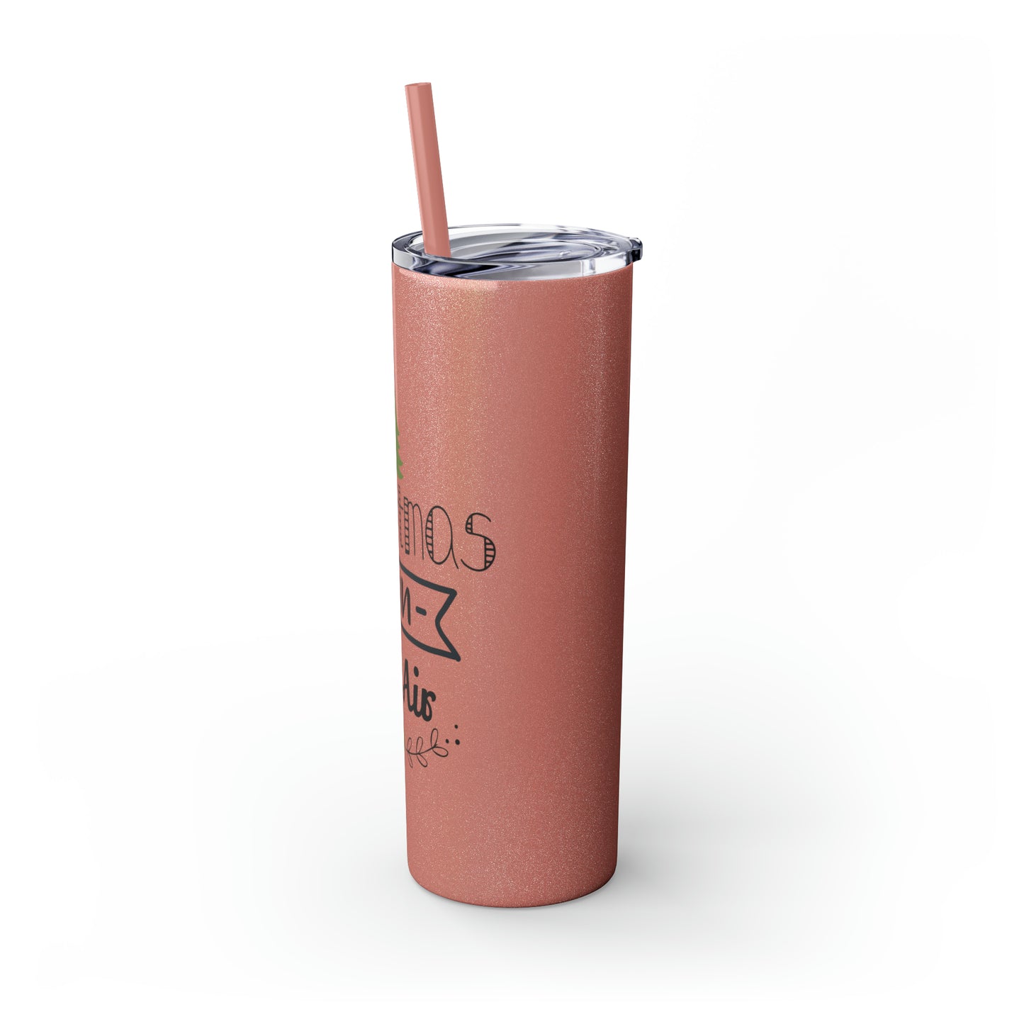 Christmas Is In The Air Skinny Tumbler with Straw, 20oz