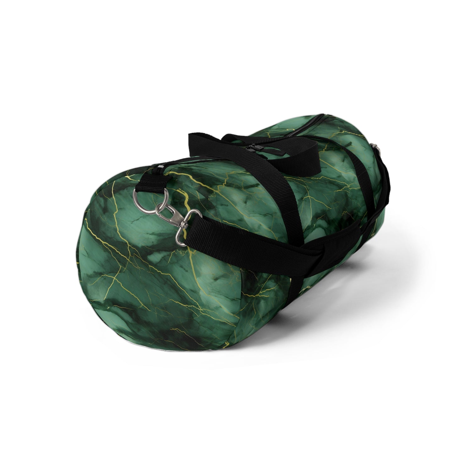 Green Marbled Duffel Bag