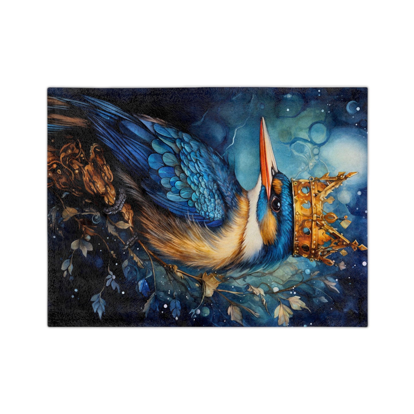 Royal Bird 8 Velveteen Minky Blanket