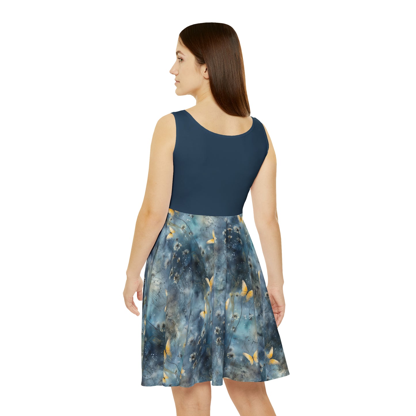 Winter Butterflies Skater Dress