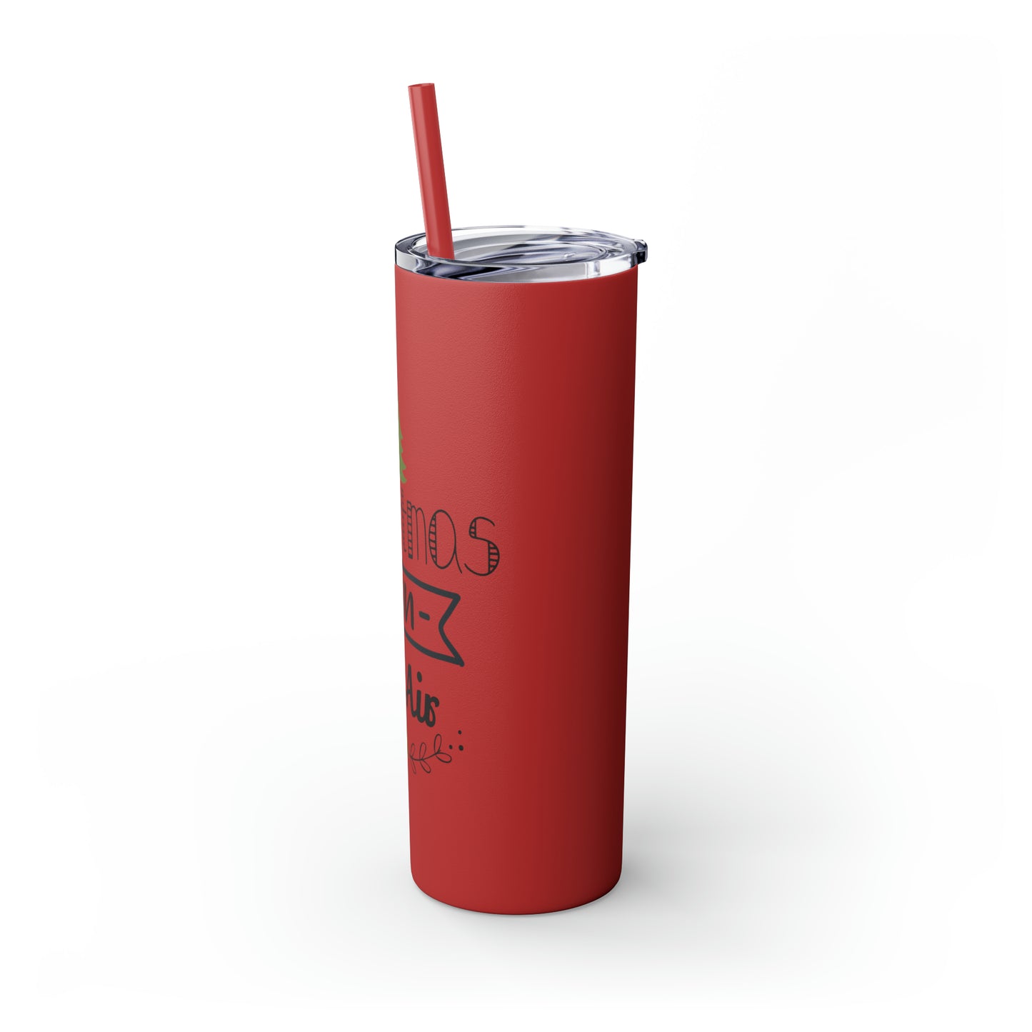 Christmas Is In The Air Skinny Tumbler with Straw, 20oz