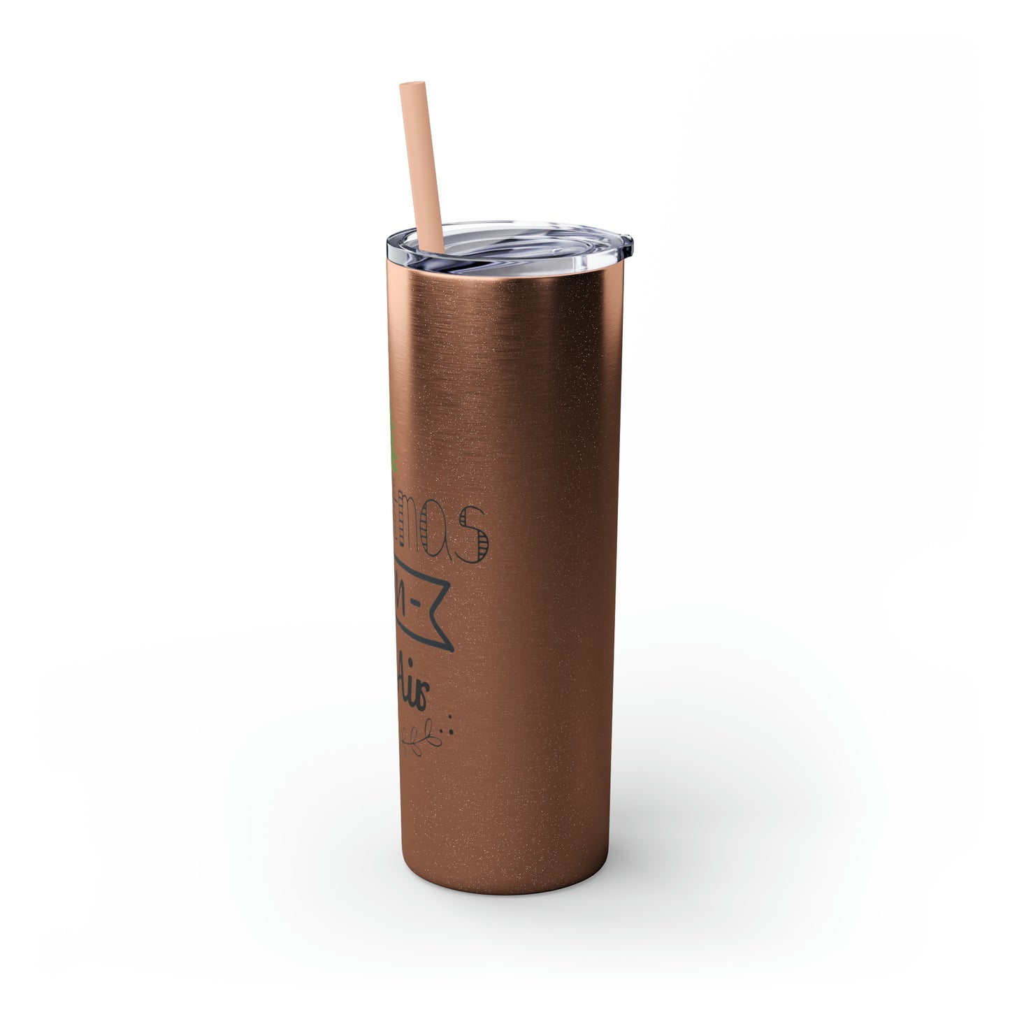 Christmas Is In The Air Skinny Tumbler with Straw, 20oz