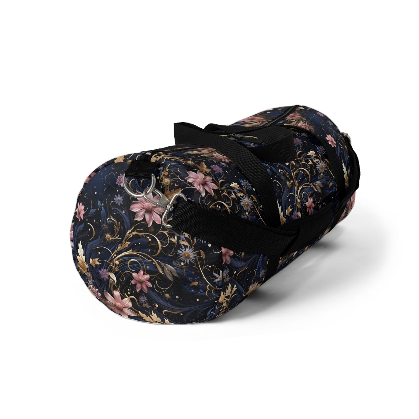 Pink Flower Cosmic Duffel Bag