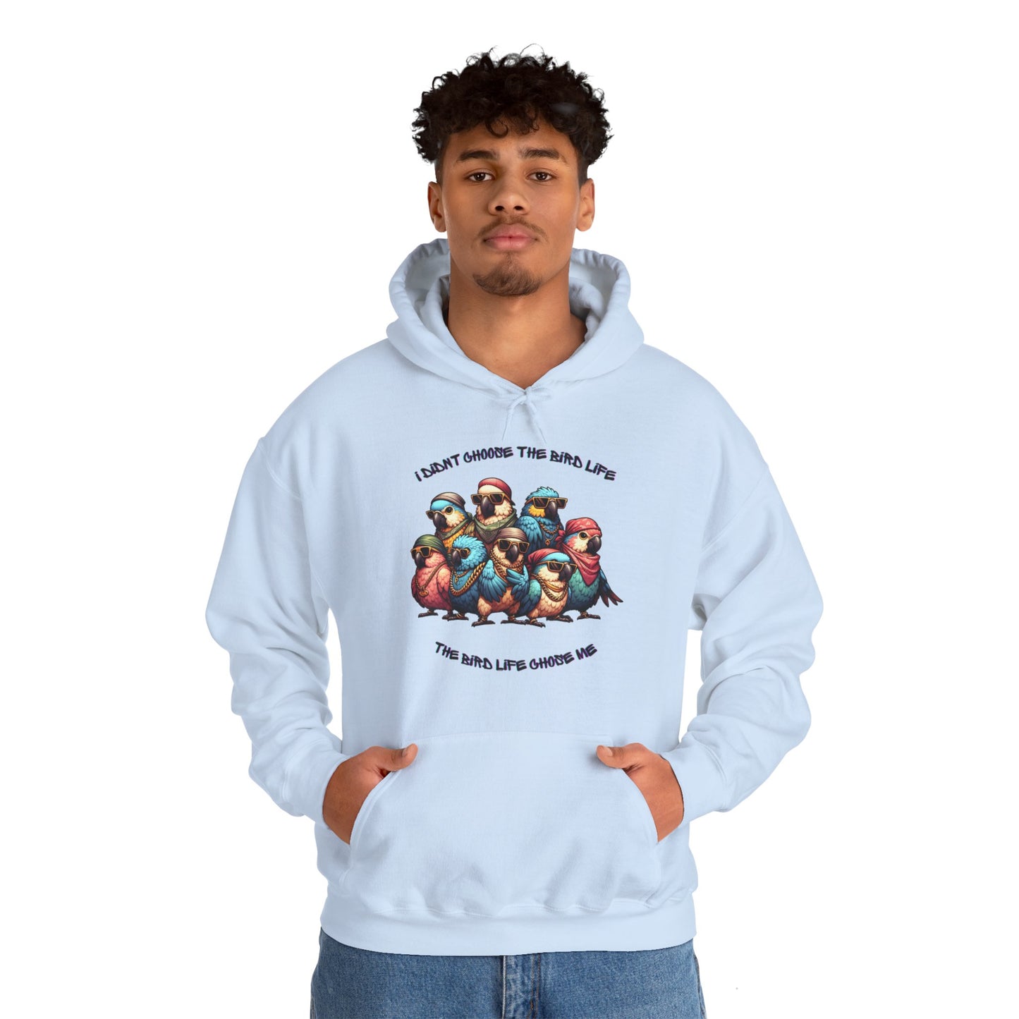 Bird Life Chose Me Unisex Heavy Blend™ Hooded Sweatshirt