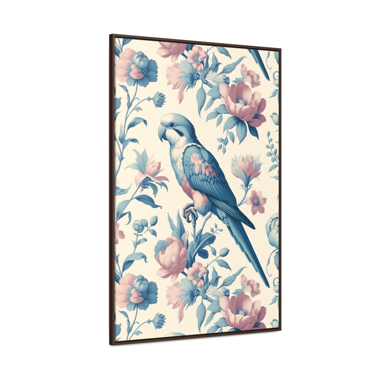 Quaker Parrot Vertical Framed Art