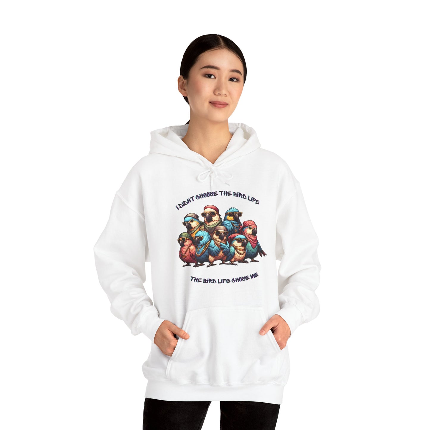 Bird Life Chose Me Unisex Heavy Blend™ Hooded Sweatshirt