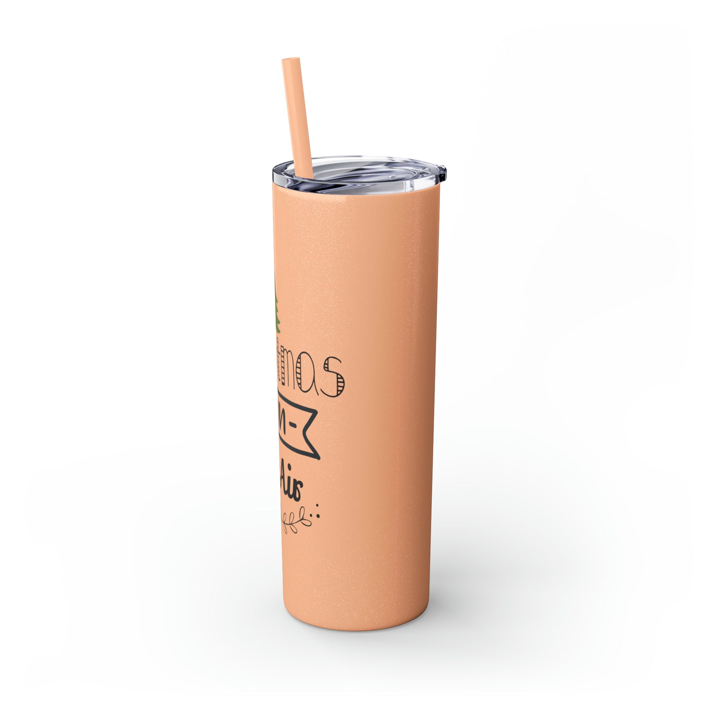 Christmas Is In The Air Skinny Tumbler with Straw, 20oz