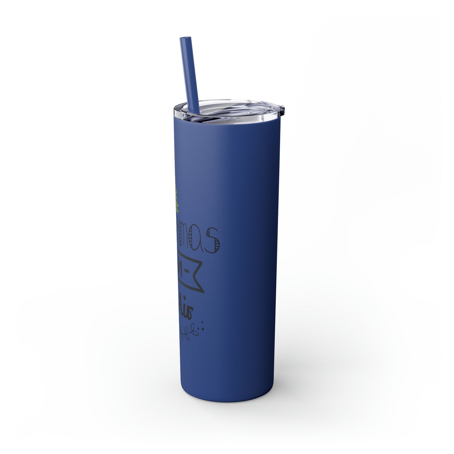Christmas Is In The Air Skinny Tumbler with Straw, 20oz