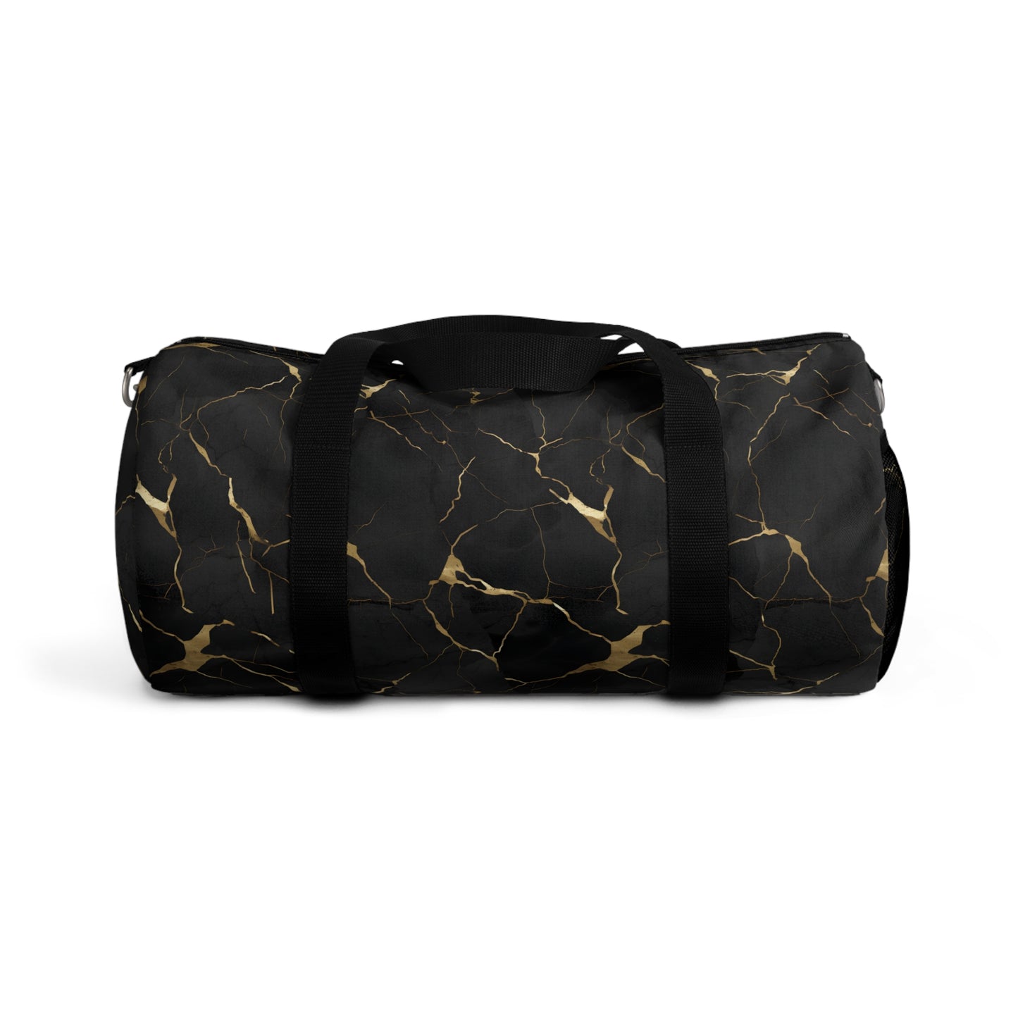 Black Marbled Duffel Bag