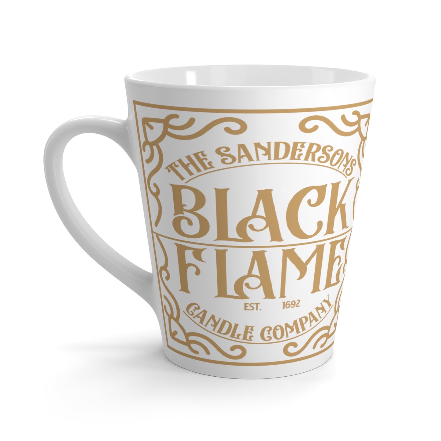 Black Flame Candle Company Latte Mug