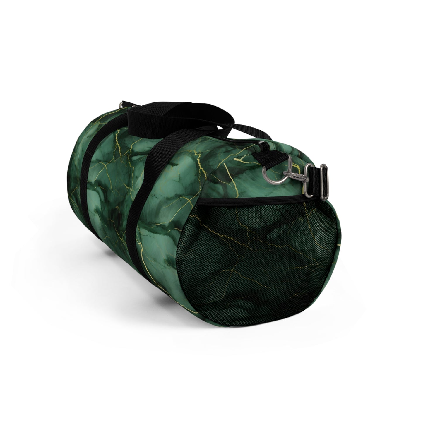 Green Marbled Duffel Bag