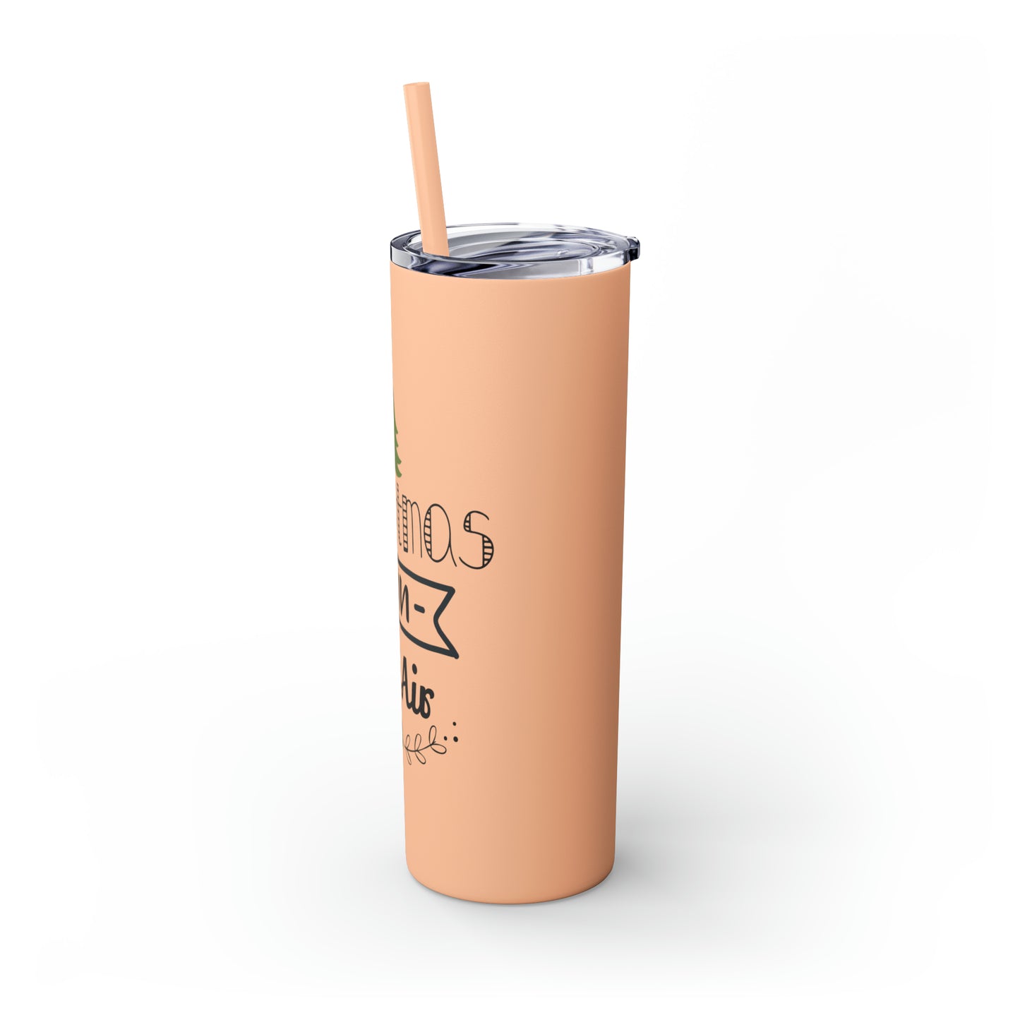 Christmas Is In The Air Skinny Tumbler with Straw, 20oz