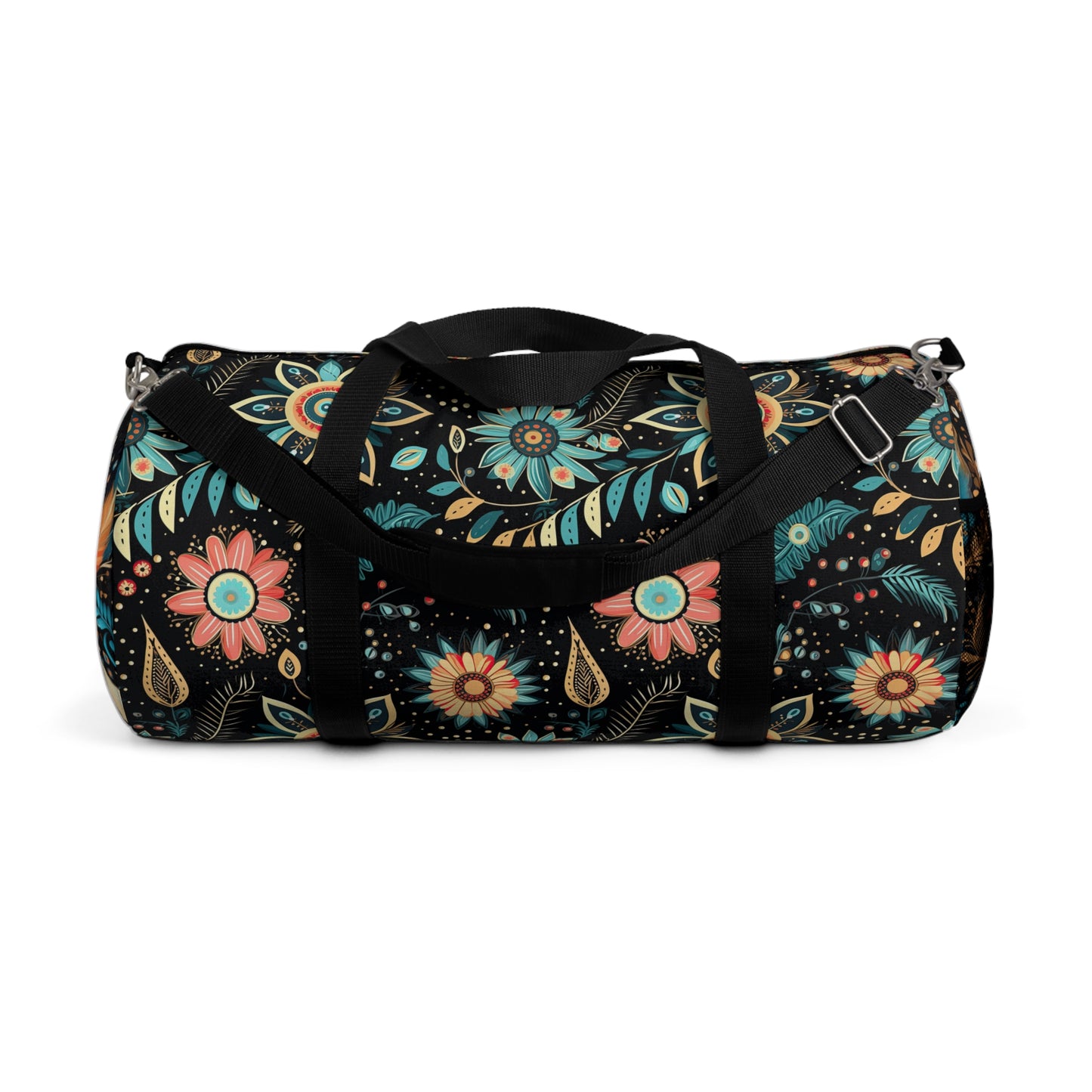 Boho Flowered Duffel Bag