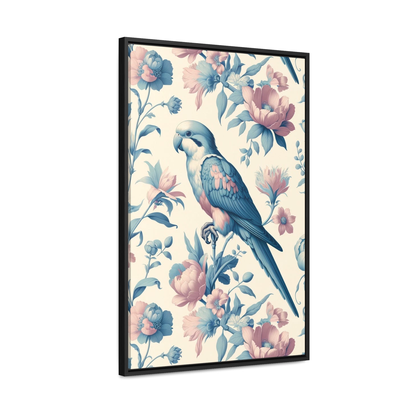 Quaker Parrot Vertical Framed Art