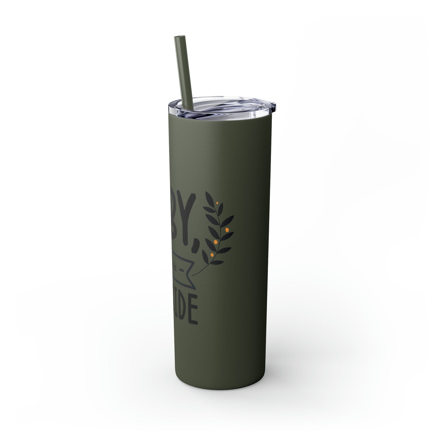 Baby It's Cold Outside Skinny Tumbler with Straw, 20oz