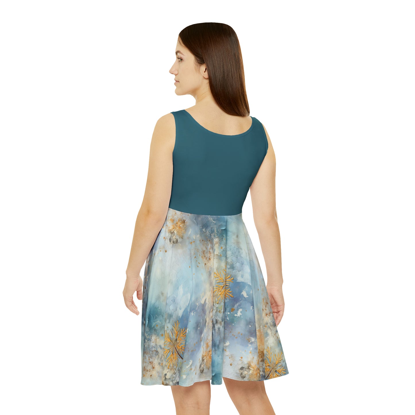 Winter Meadow Skater Dress