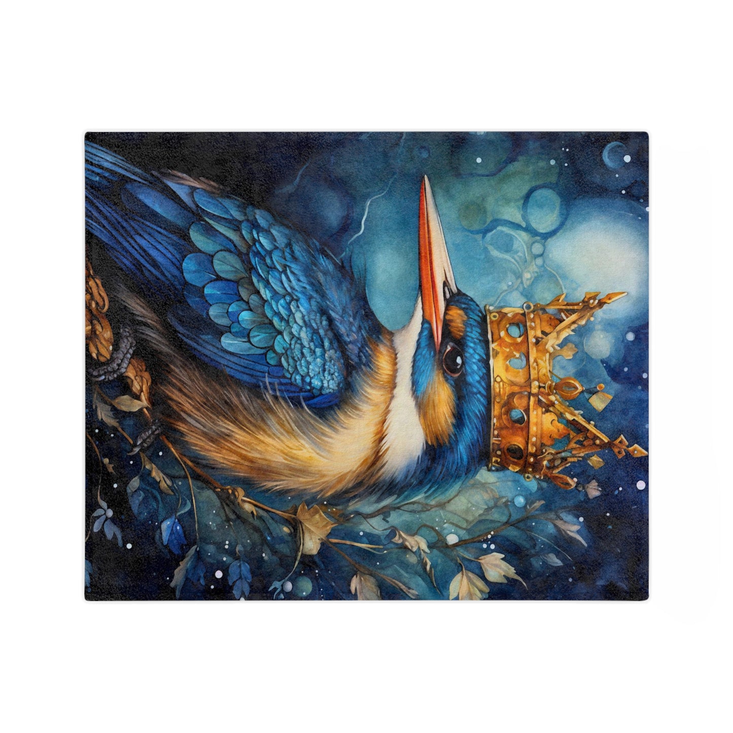 Royal Bird 8 Velveteen Minky Blanket