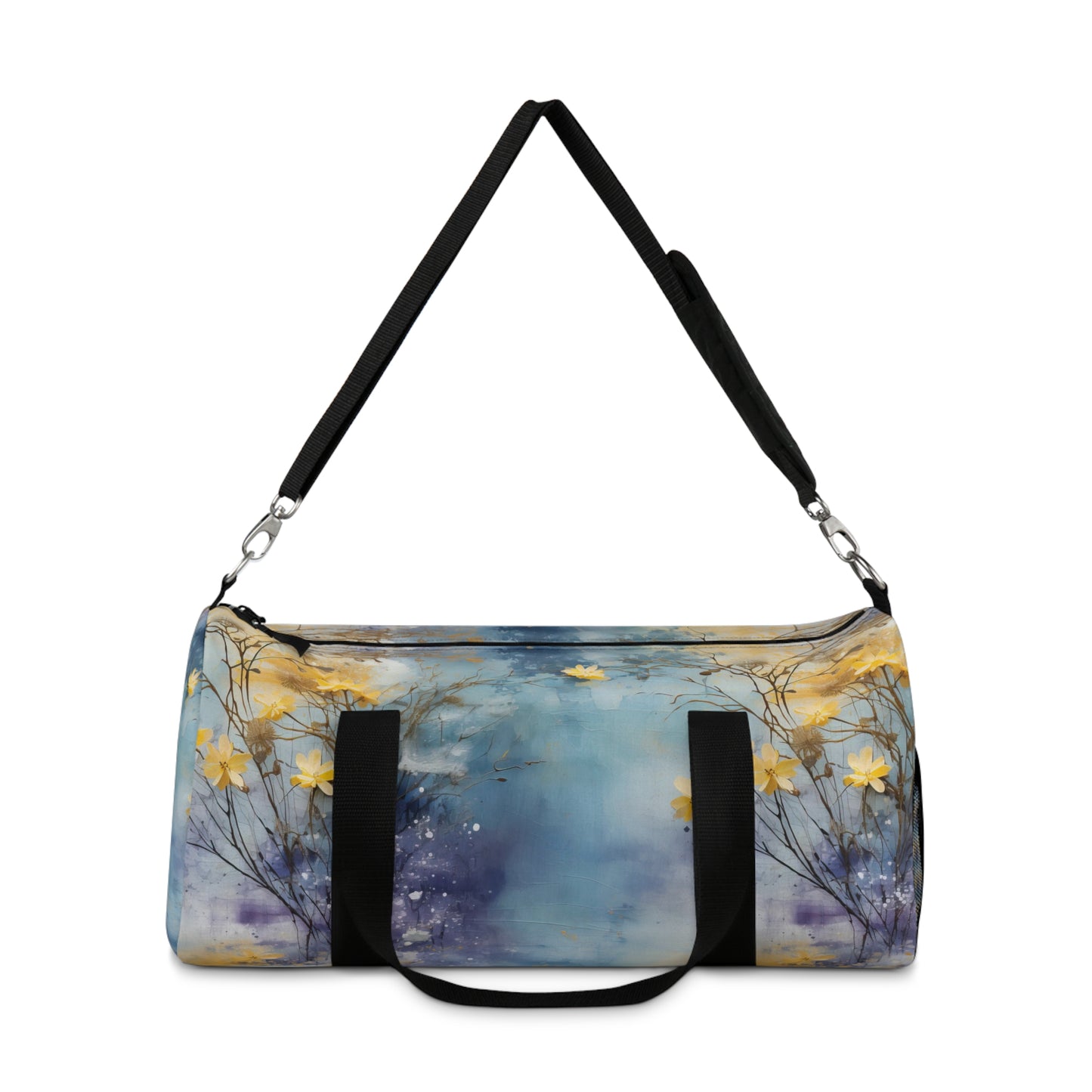 Winterized Flowers Duffel Bag