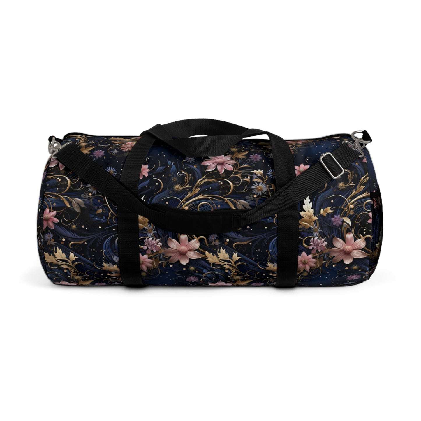 Pink Flower Cosmic Duffel Bag
