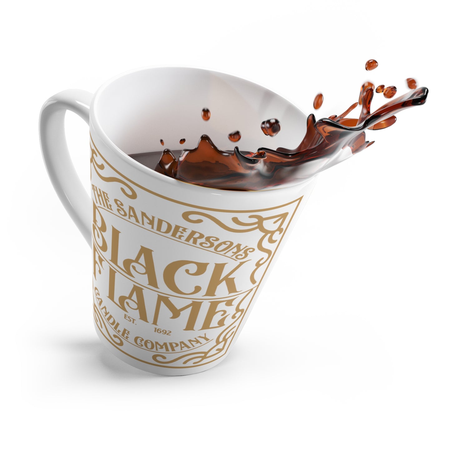 Black Flame Candle Company Latte Mug