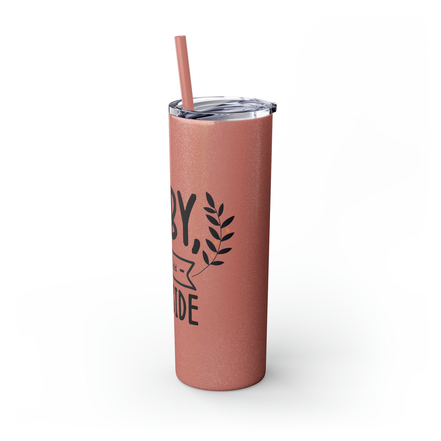 Baby It's Cold Outside Skinny Tumbler with Straw, 20oz