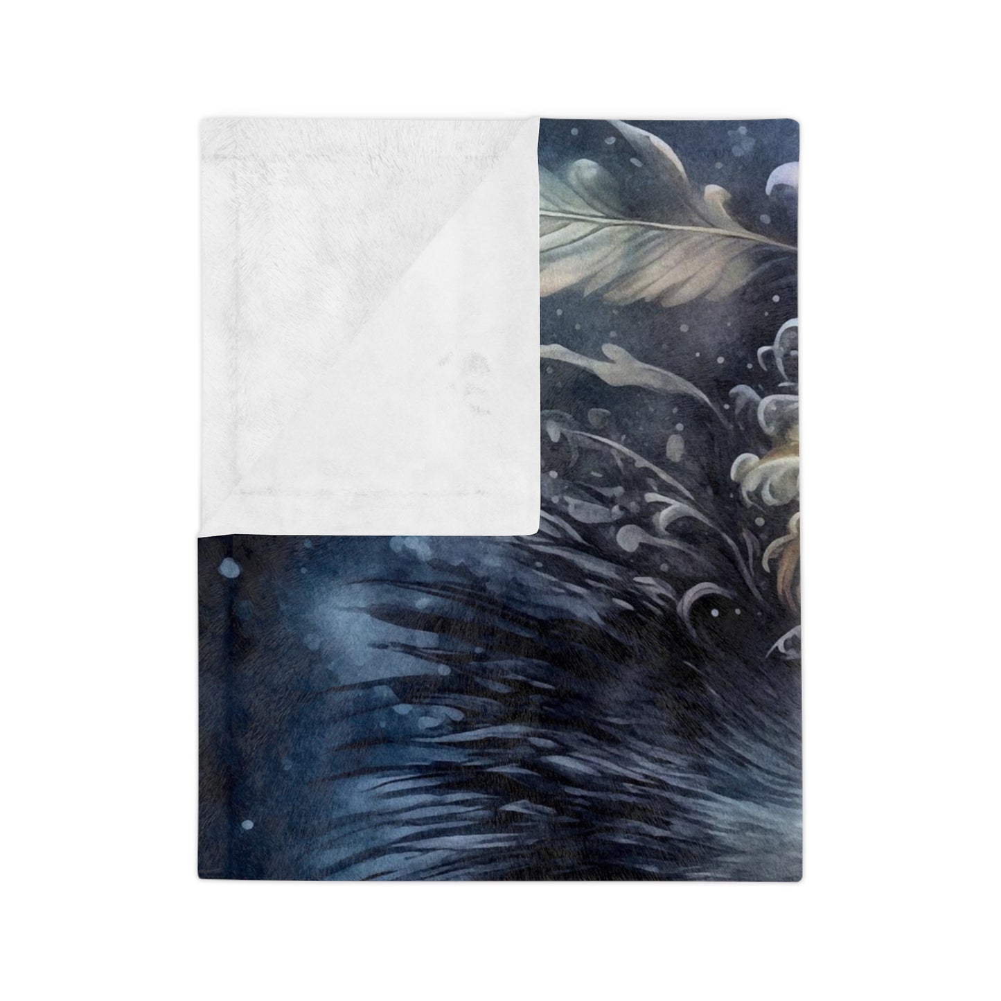 Royal Bird 1 Velveteen Minky Blanket