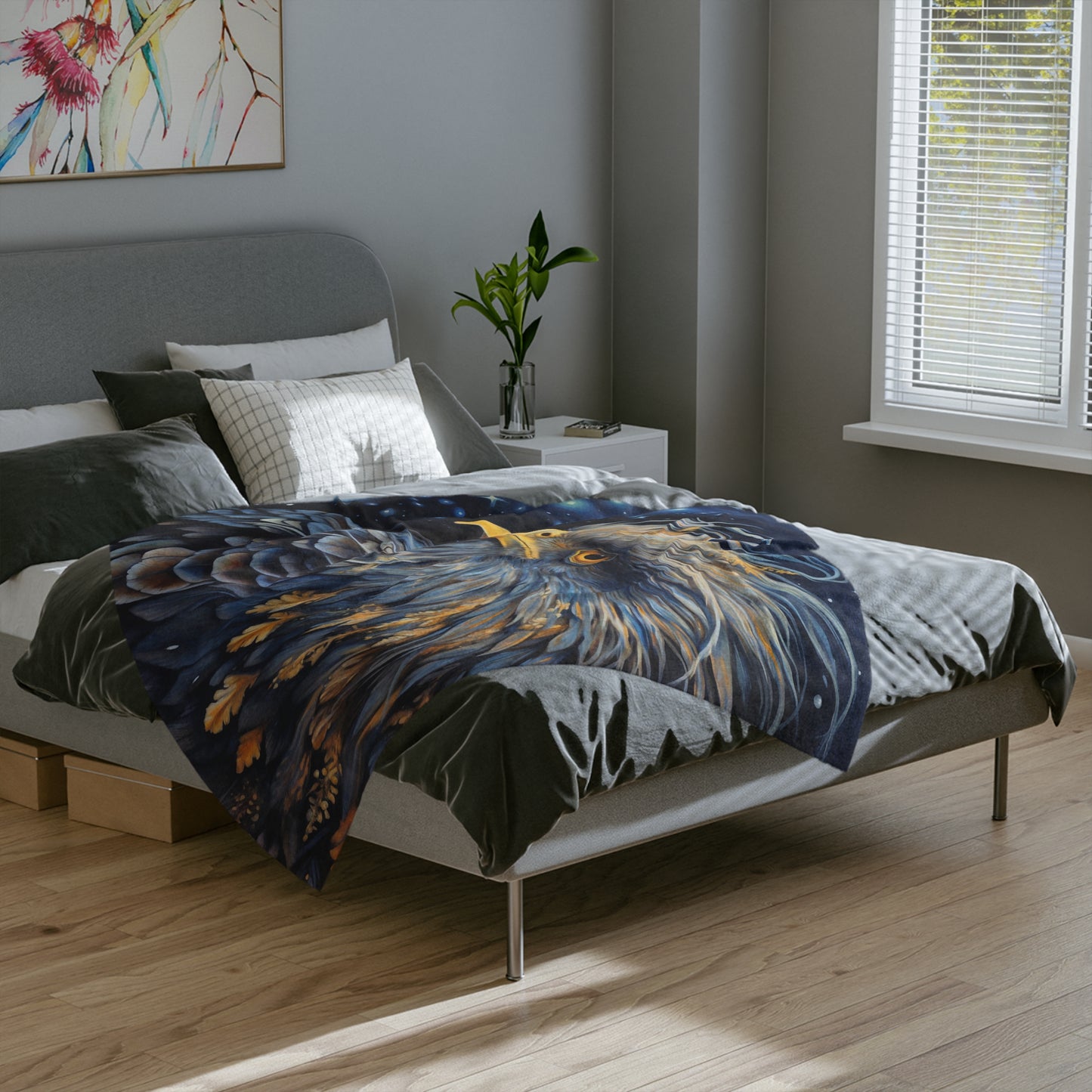 Royal Bird 4 Velveteen Minky Blanket