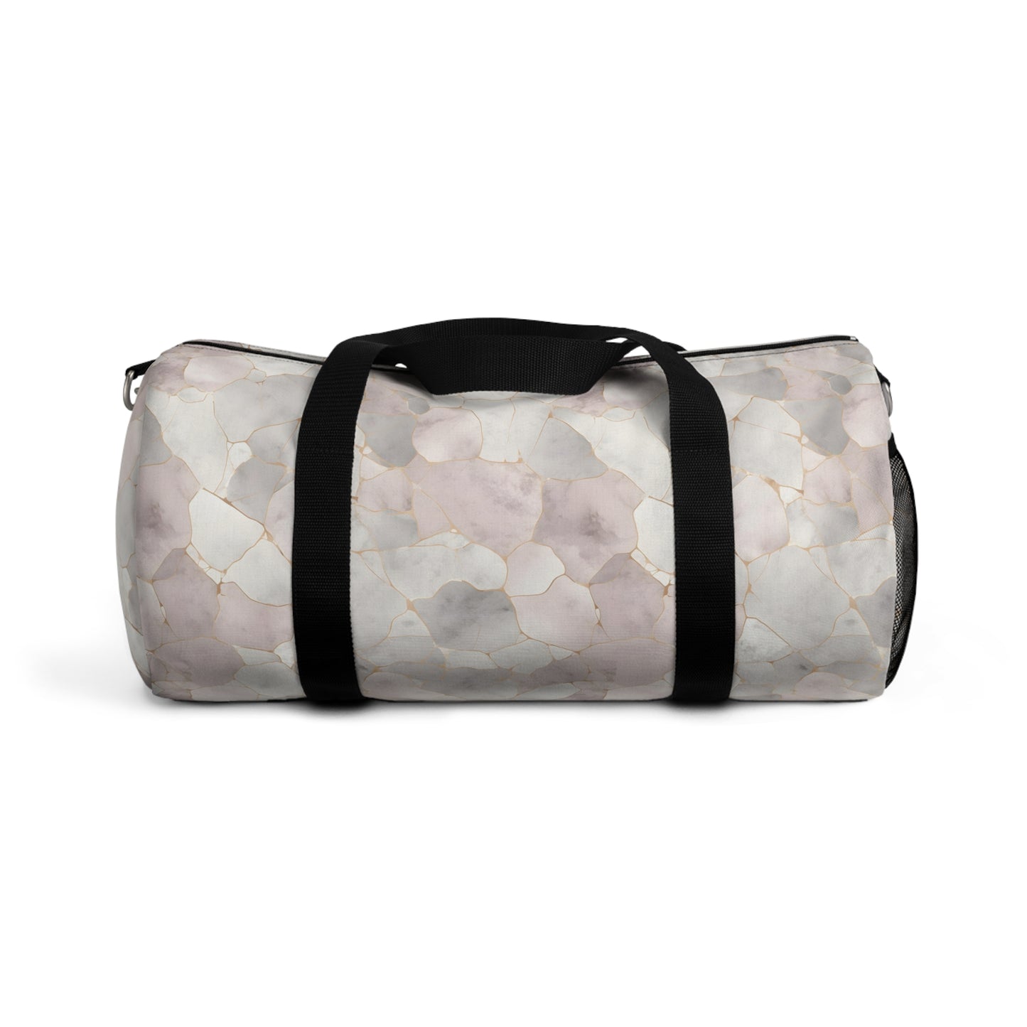 White Marbled Duffel Bag