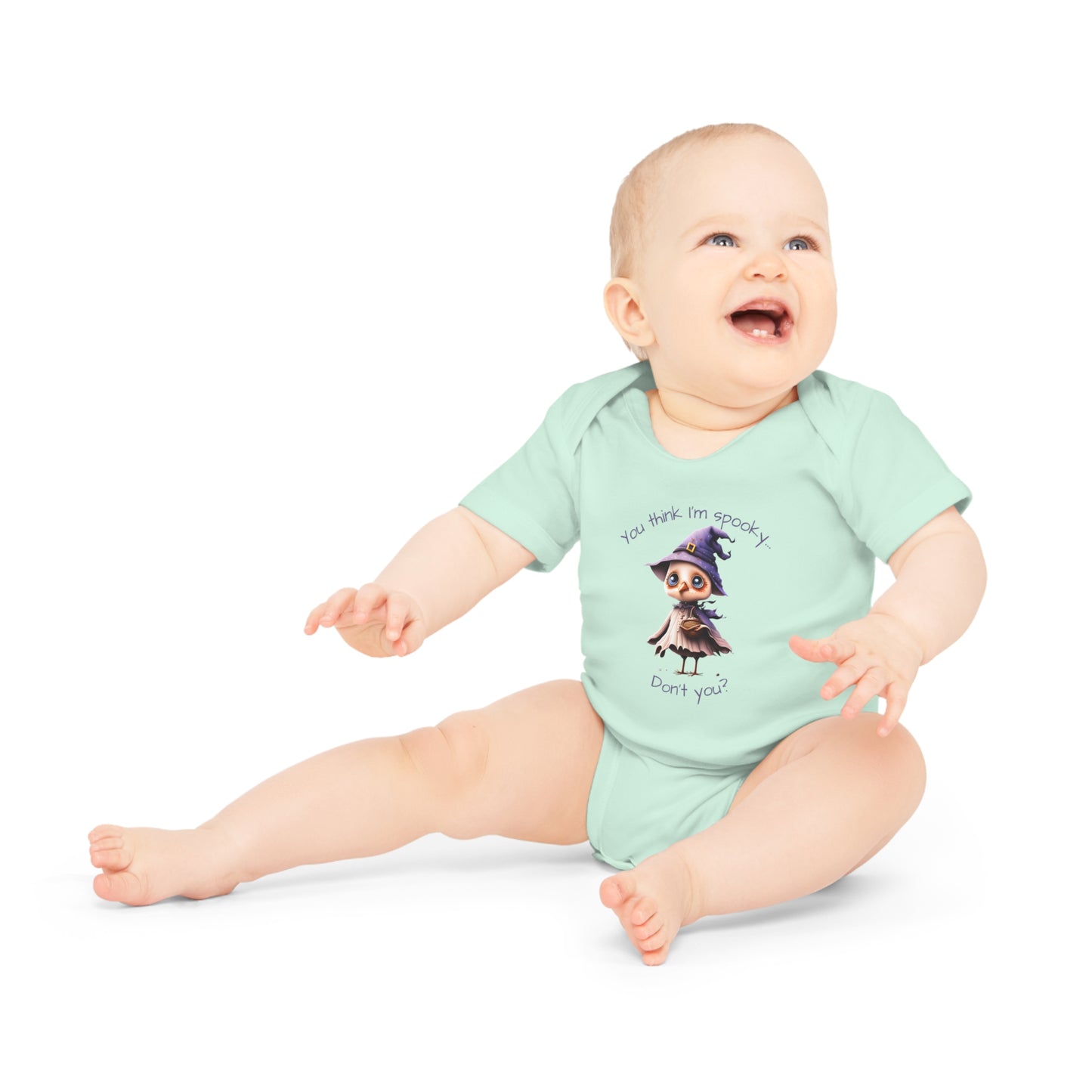 You Think I'm Spooky Baby Organic Short Sleeve Bodysuit
