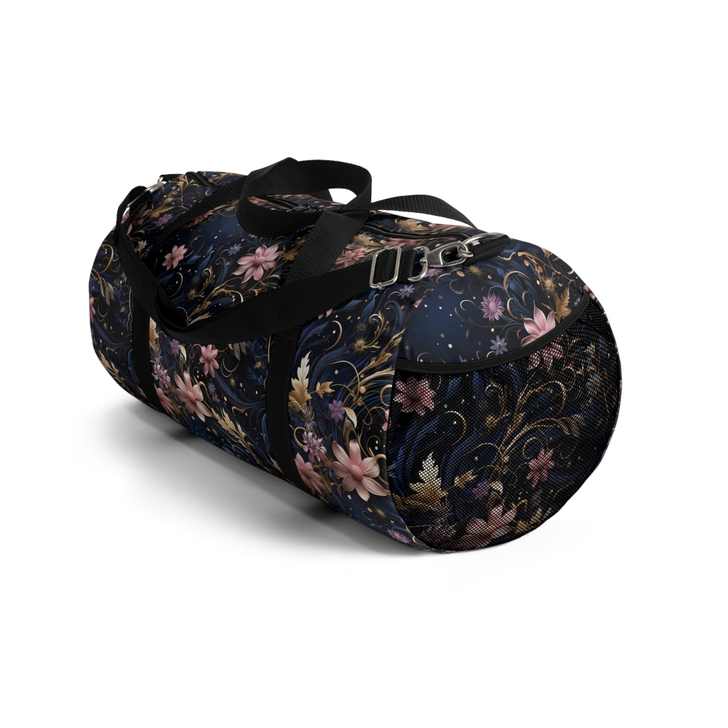 Pink Flower Cosmic Duffel Bag