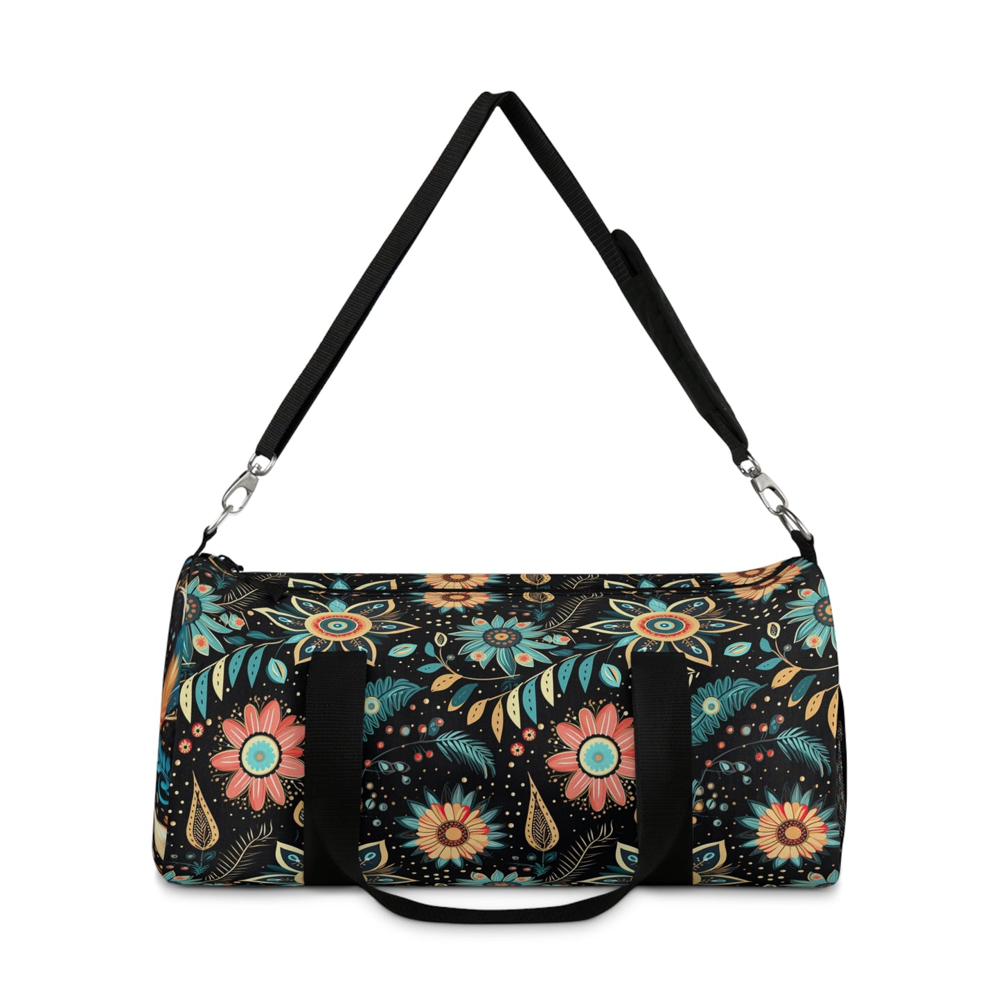 Boho Flowered Duffel Bag