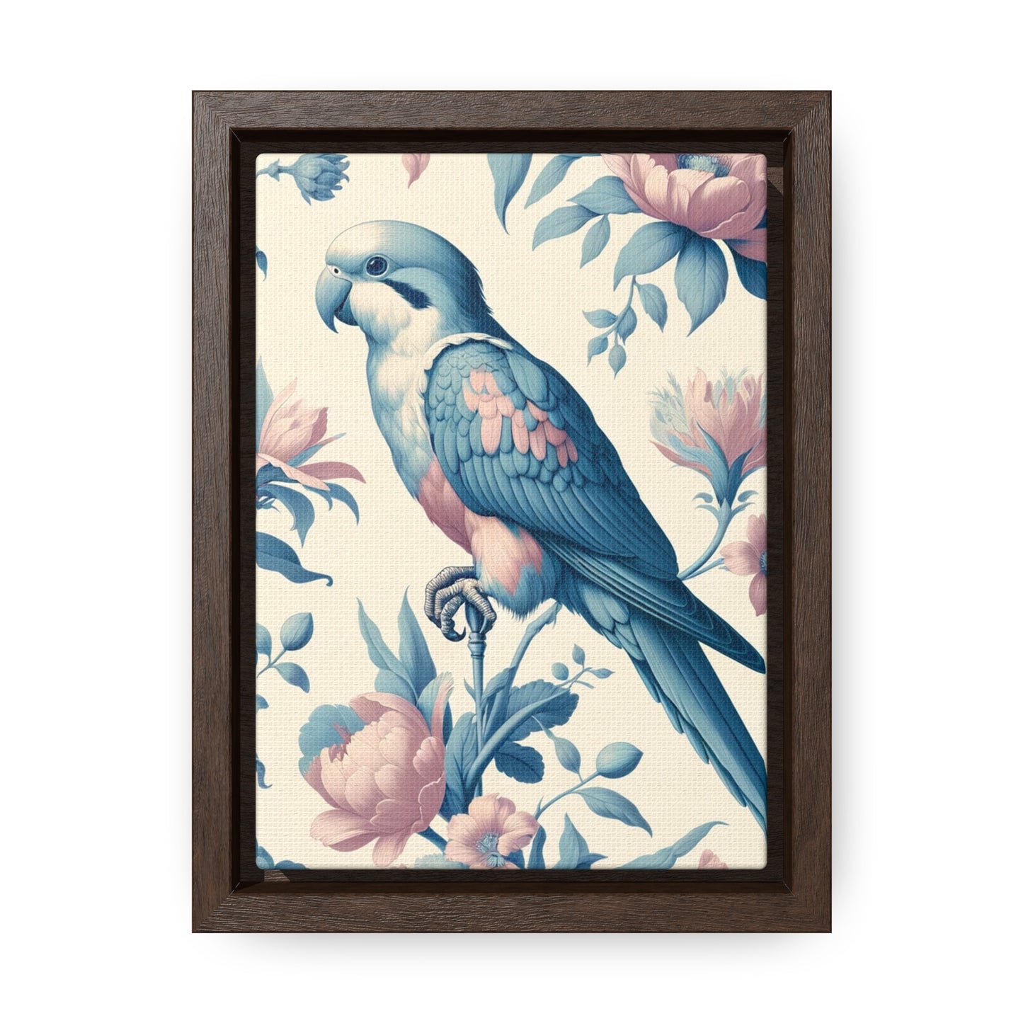 Quaker Parrot Vertical Framed Art