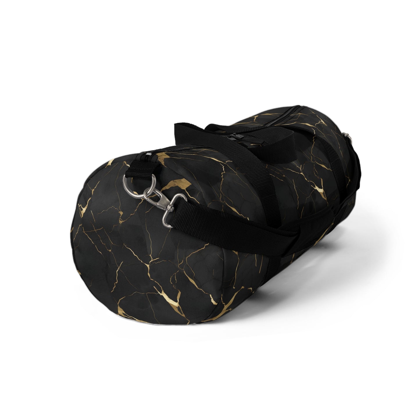 Black Marbled Duffel Bag