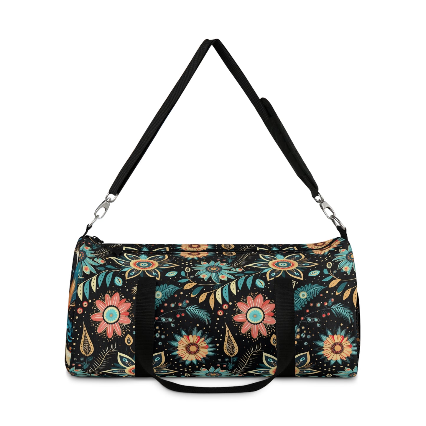 Boho Flowered Duffel Bag