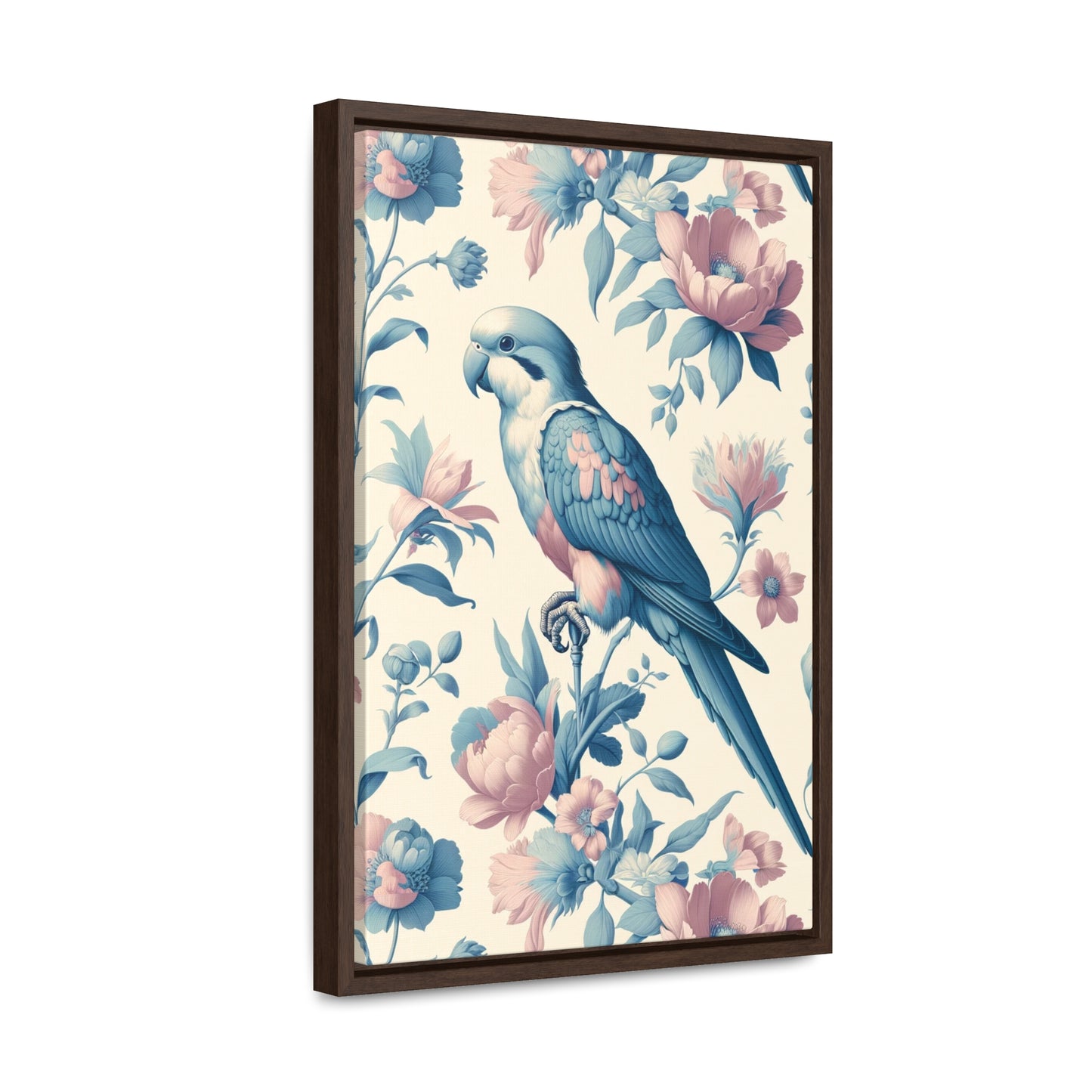 Quaker Parrot Vertical Framed Art