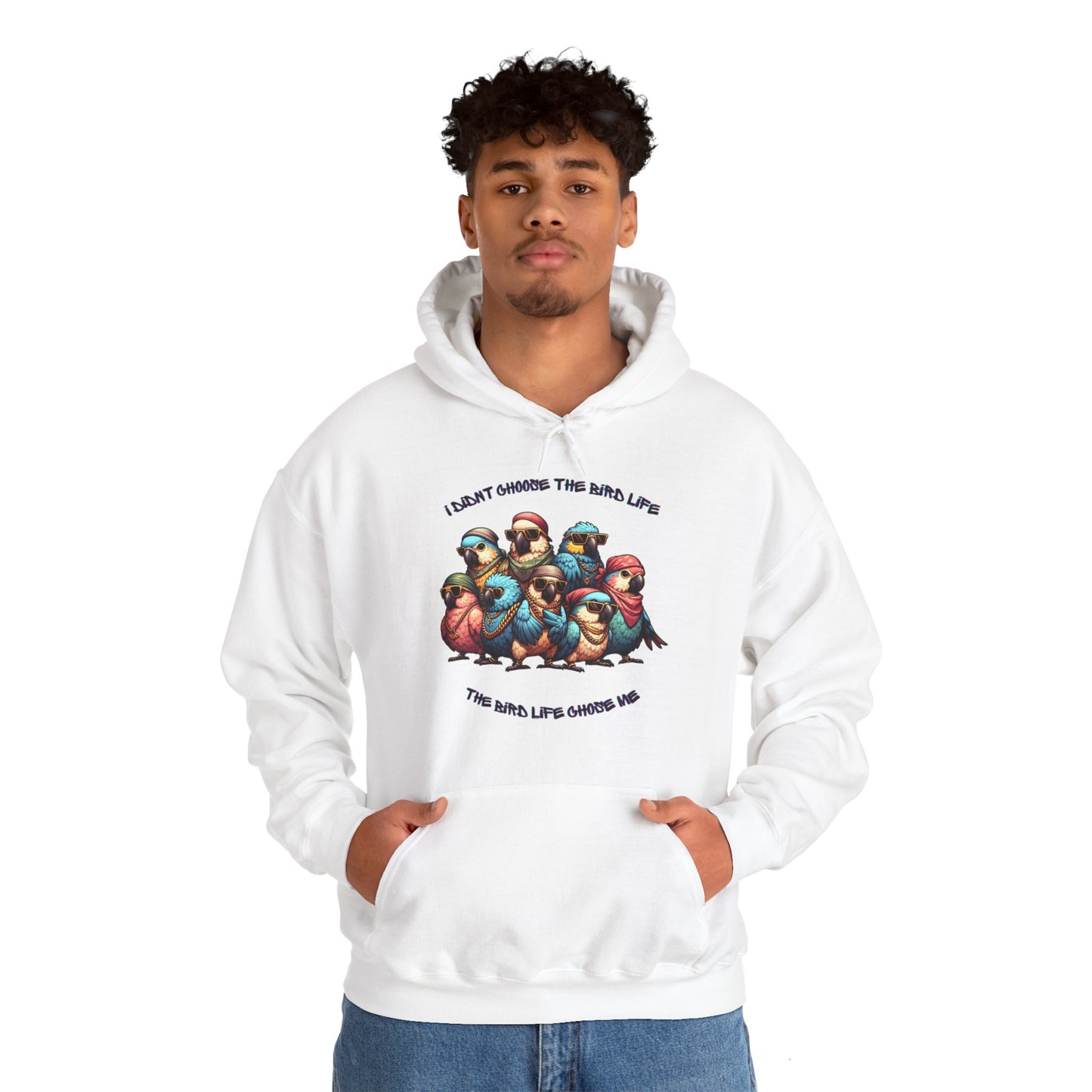 Bird Life Chose Me Unisex Heavy Blend™ Hooded Sweatshirt