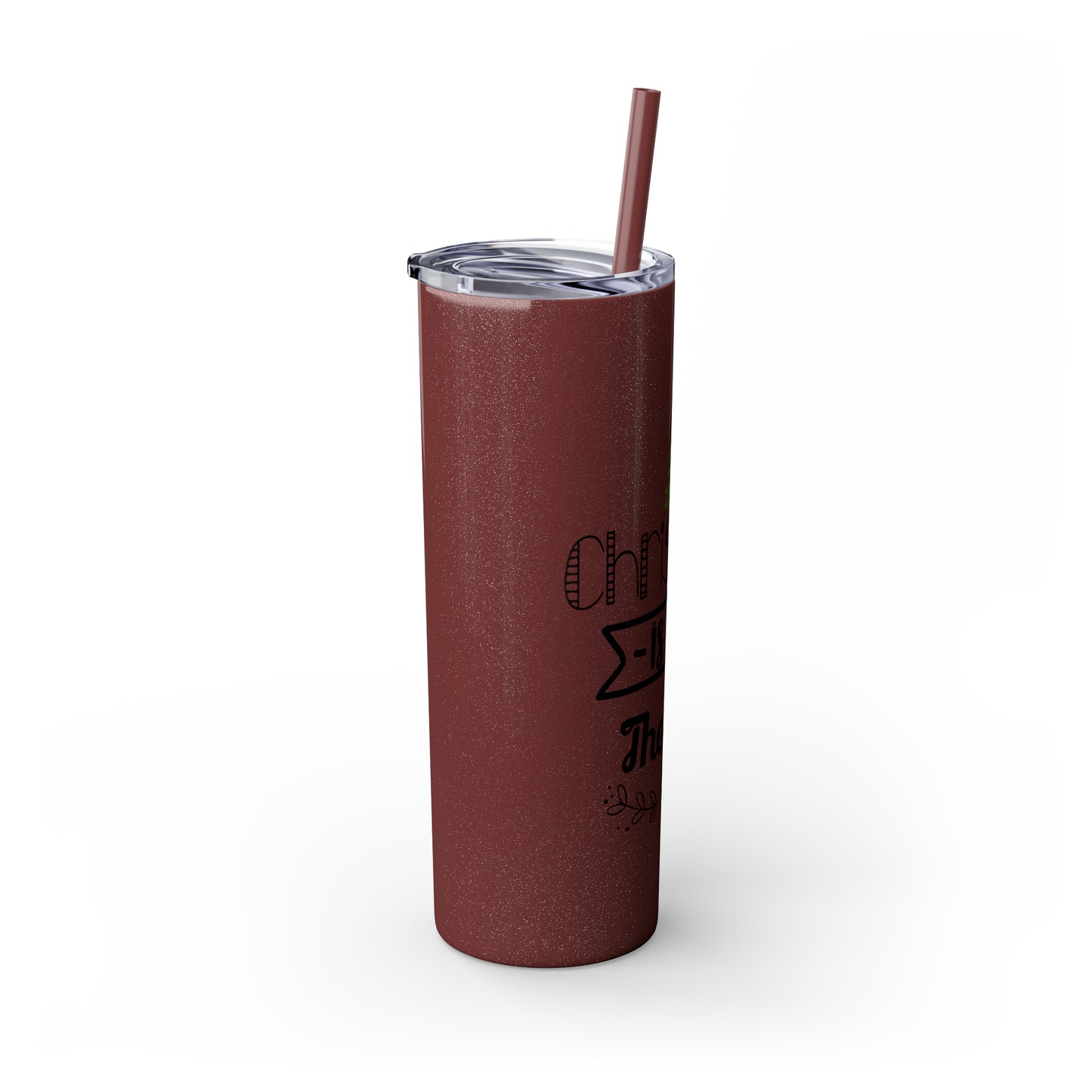 Christmas Is In The Air Skinny Tumbler with Straw, 20oz