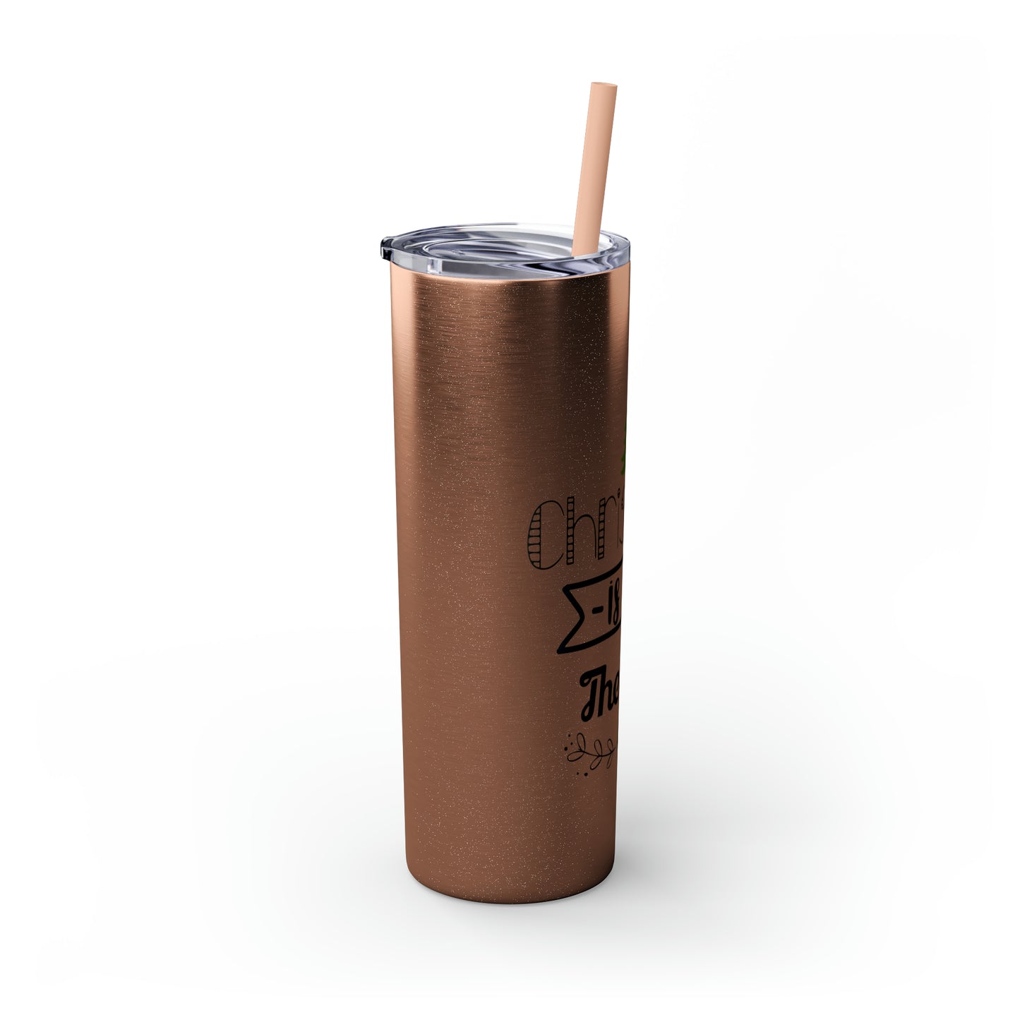 Christmas Is In The Air Skinny Tumbler with Straw, 20oz