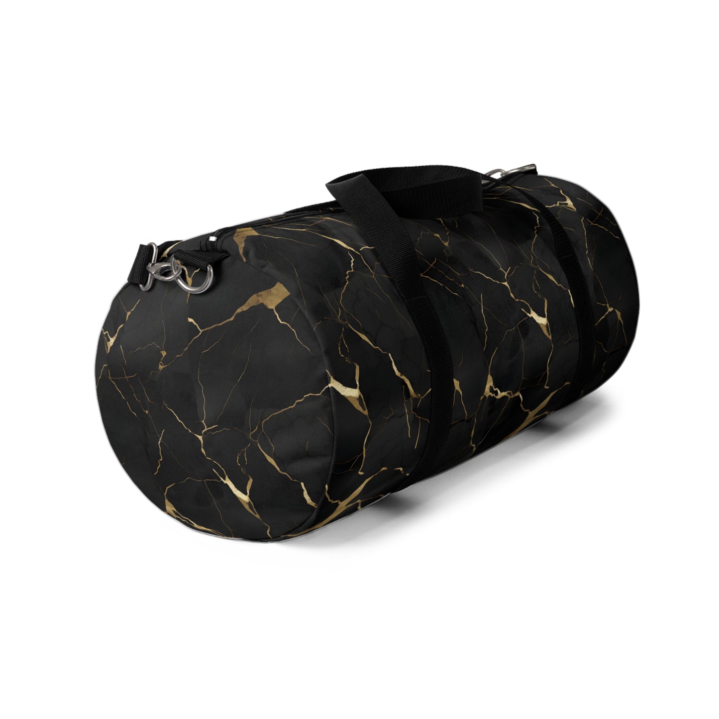 Black Marbled Duffel Bag