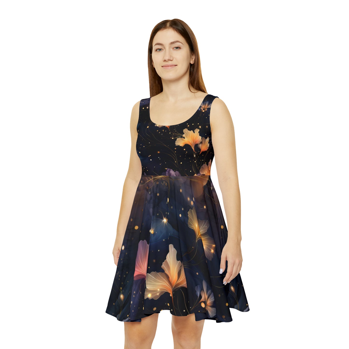 Cosmic Flowers Skater Dress