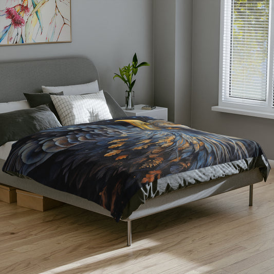 Royal Bird 4 Velveteen Minky Blanket