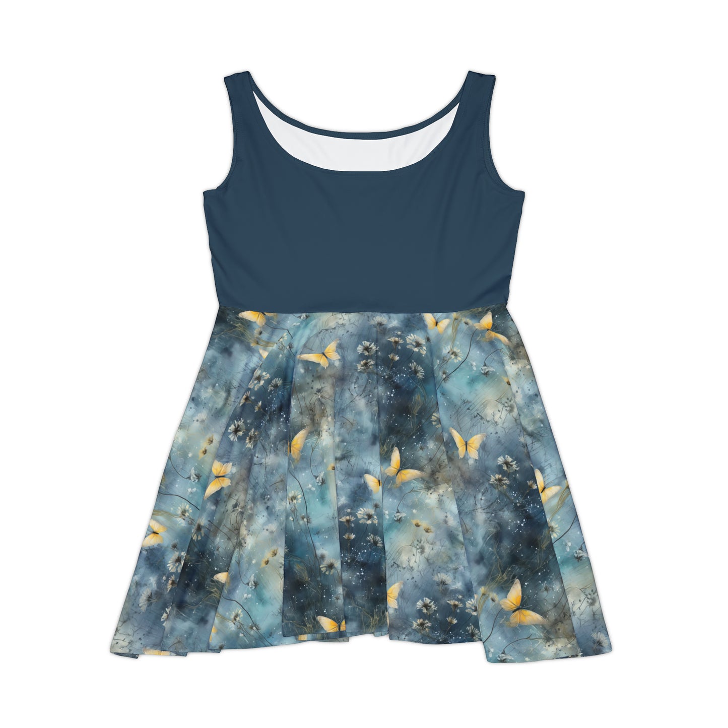 Winter Butterflies Skater Dress
