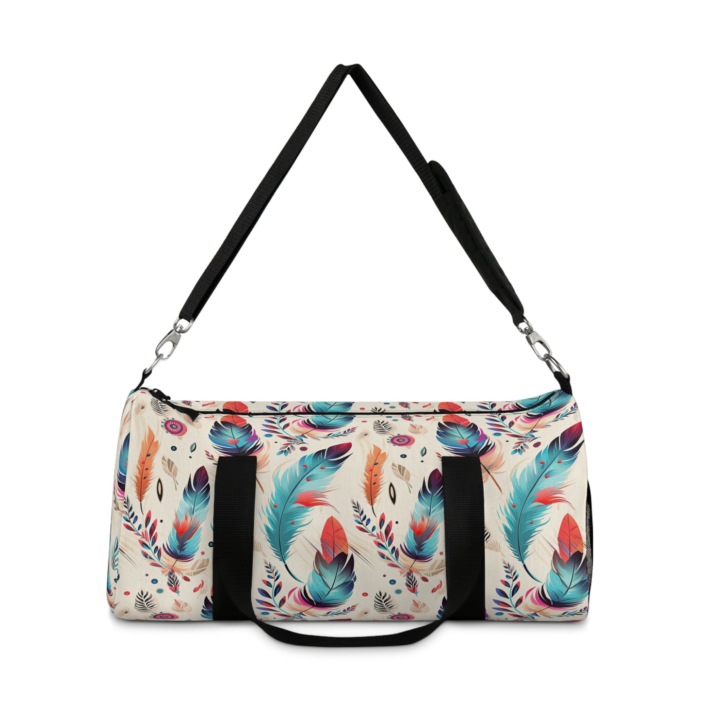 Boho Feathered Duffel Bag