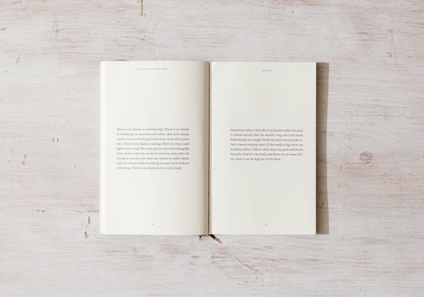 You Will Feel Whole Again - book - The Aegean Aviary