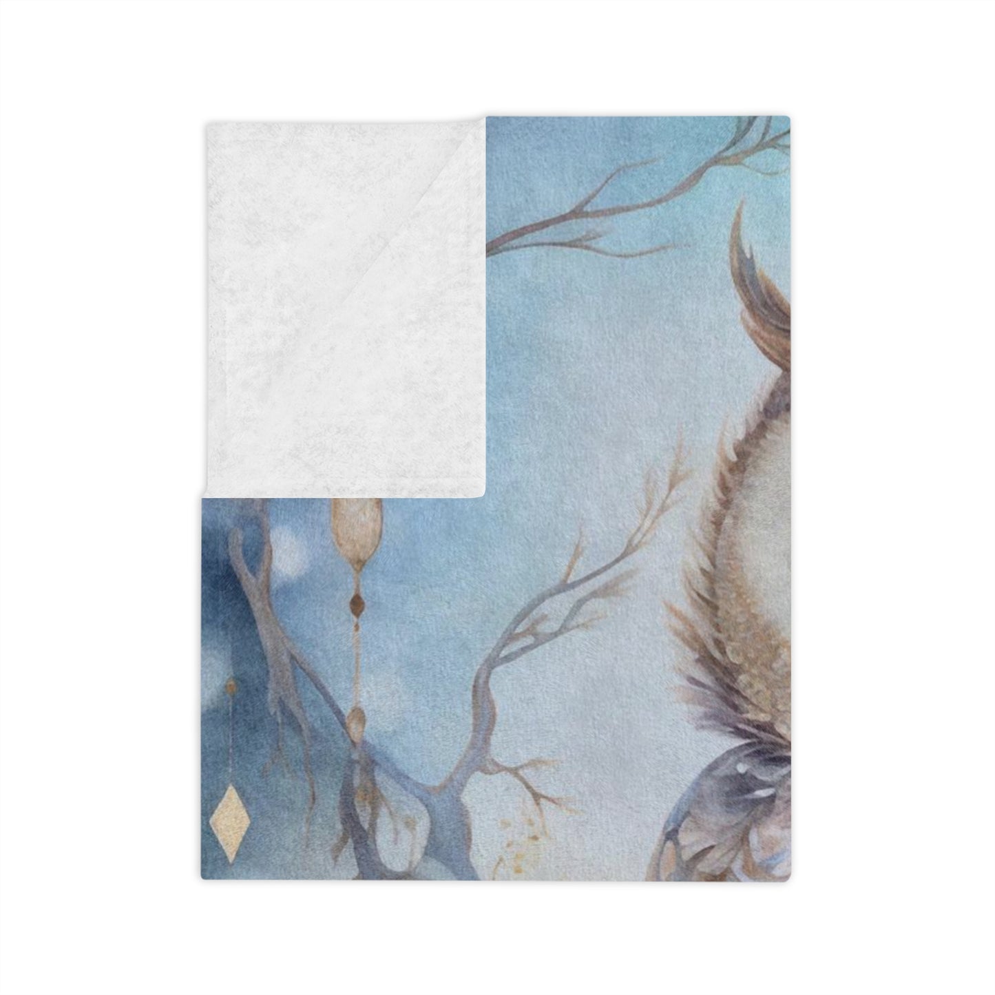 Royal Bird 9 Velveteen Minky Blanket